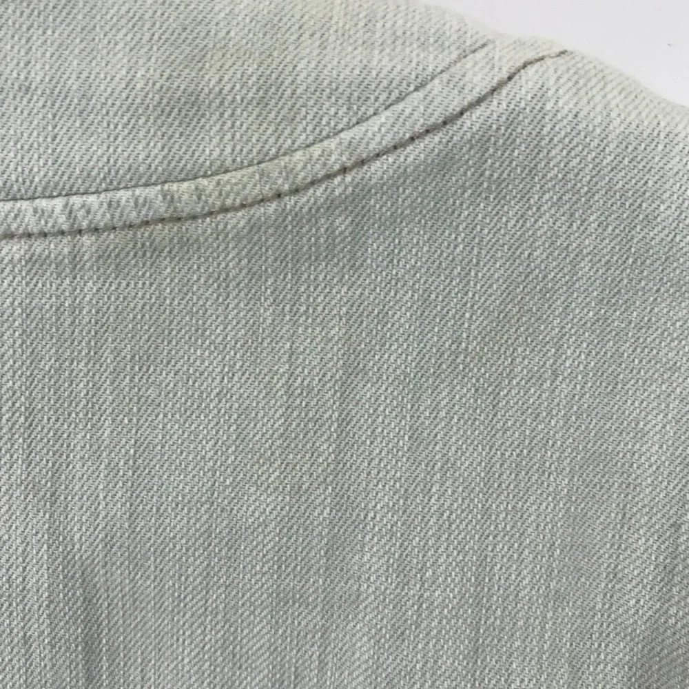 Free People Peplum denim Moto zip jacket. - Picture 5 of 10